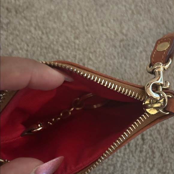 Dooney & Bourke Black and Brown Wristlet - Picture 2 of 2